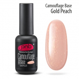 Камуфлююча база PNB Gold Peach (персикова з золотим шимером)