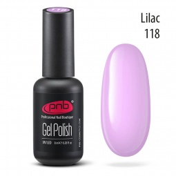 Гель-лак PNB 118 (ніжно-бузковий)